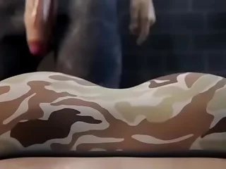 Creampie a substitute alternatively of laundry ( Uncensored animation)